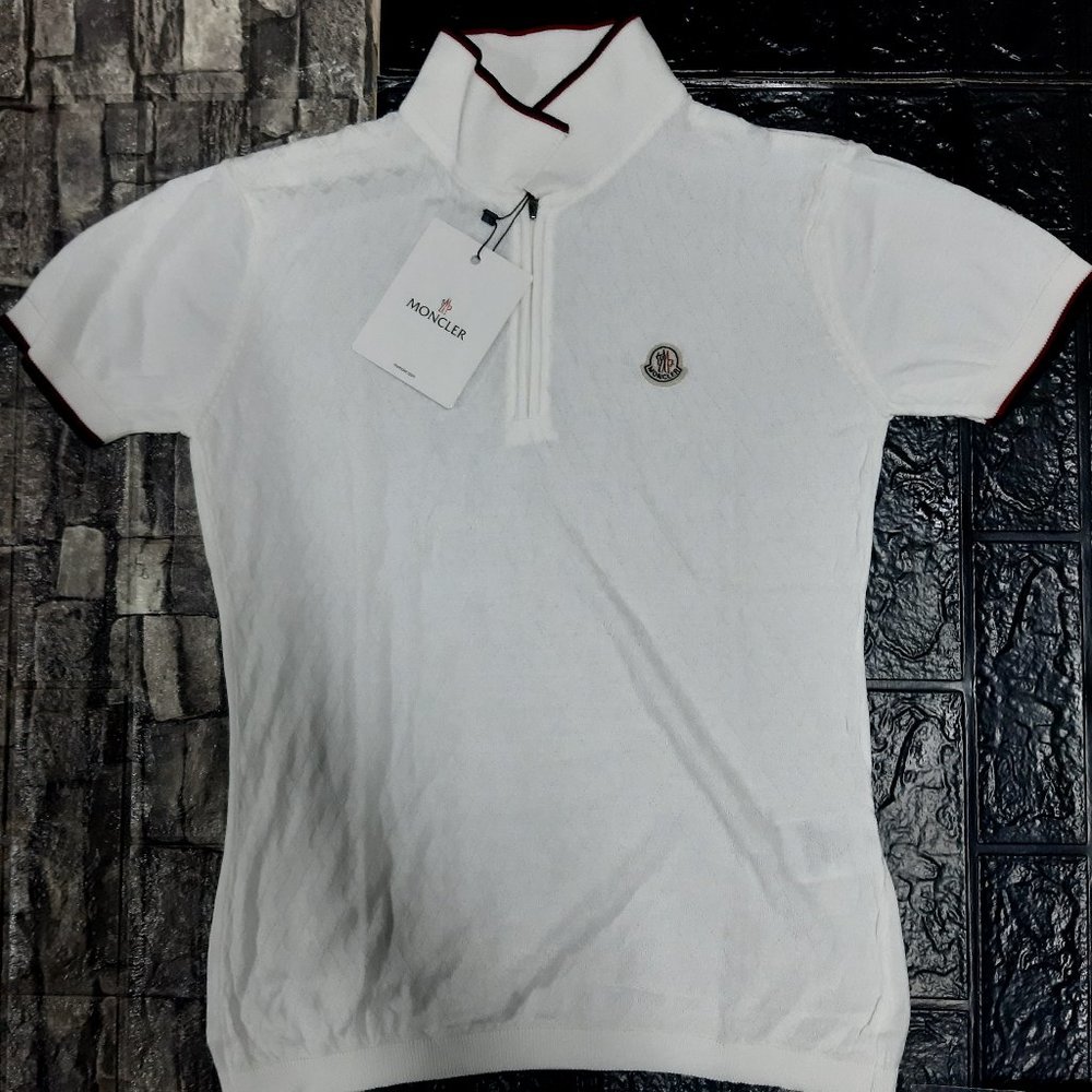 Moncler White Polo Brand New